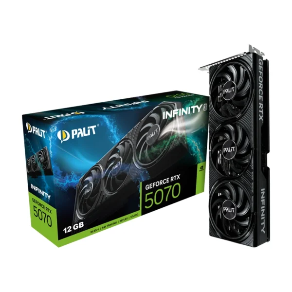 Palit GeForce RTX 5070 Infinity 3 12GB GDDR7 Graphics Card - Black, DLSS 4