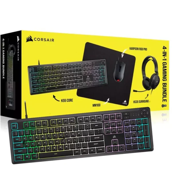 Corsair Harpoon RGB PRO 4 in 1 Gaming Bundle - Black | CH-9226F65-NA