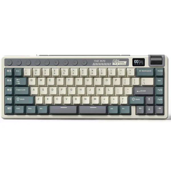RK Royal Kludge M70 RGB Wireless Gaming Keyboard - Cyan Purple