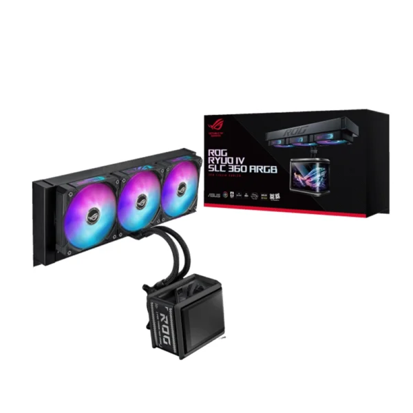Asus ROG Ryuo IV SLC 360 ARGB AIO CPU Liquid Cooler - Black | 90RC0151-B0EAY0