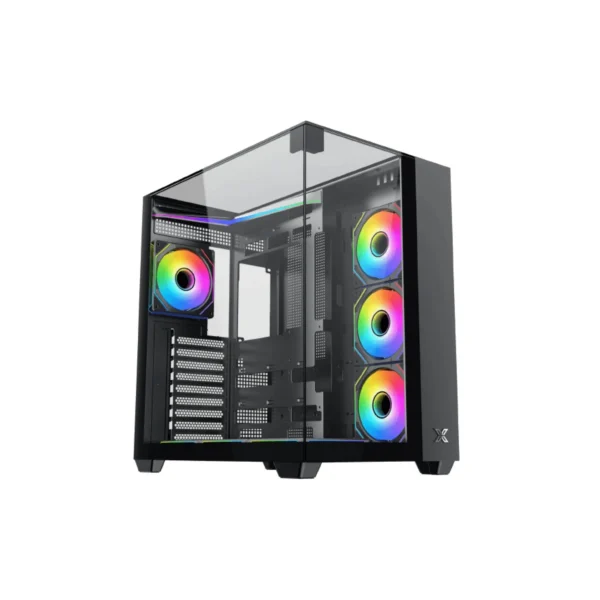 Xigmatek Aqua V (H23A) Tempered Glass Mid-tower ATX Case > Black
