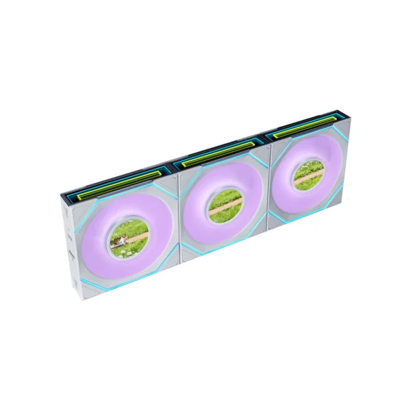 Lian Li Uni Fan SL-INF LCD Flex 120mm Triple Pack Fan > White