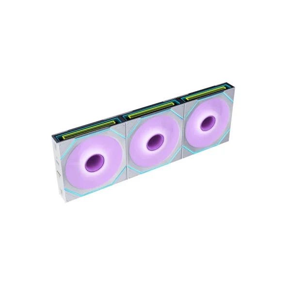 Lian Li UNI SL-INF FLEX 120mm Reverse Blade ARGB 3 Pack Fan > White