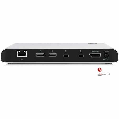 Elgato Thunderbolt 3 with Built-in Thunderbolt Cable, 40 Gb/s, Dual 4K Support, USB 3.1 Gen 1, Gigabit Ethernet | 10DAA4101