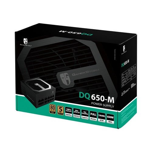 DeepCool DQ650-M 650W 80 PLUS® GOLD certified  TRUE Modular - BLACK | DP-GD-DQ650M