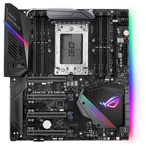 Asus Rog Zenith Extreme AMD Ryzen X399 Threadripper TR4 DDR4 with AURA Sync RGB Lighting E-ATX HEDT Motherboard | 90MB0UV0-M0EAY0