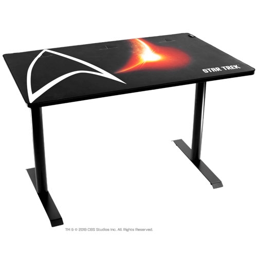 Arozzi Arena Leggero Gaming Desk - Star Trek Edition - Black | ARENA-LEGG-ST-BK