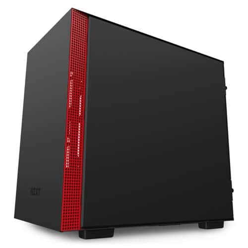 NZXT H210 Mini-ITX Computer Case - Black/Red