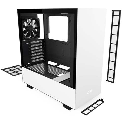 NZXT H510 Compact Mid-Tower Case with Tempered Glass Computer Case - White | CA-H510B-W1