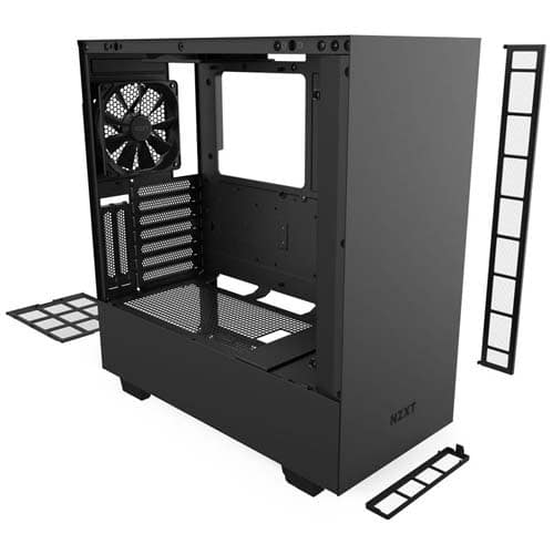NZXT H510i Compact Mid-Tower with Lighting and Fan Control Computer Case - Black | CA-H510i-B1
