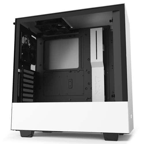 NZXT H510i Compact Mid-Tower with Lighting and Fan Control Computer Case - White | CA-H510i-W1