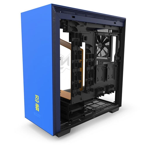 NZXT H700i Ninja Special Edition Mid-Tower Computer Case Blue / Yellow | CA-H700W-NJ
