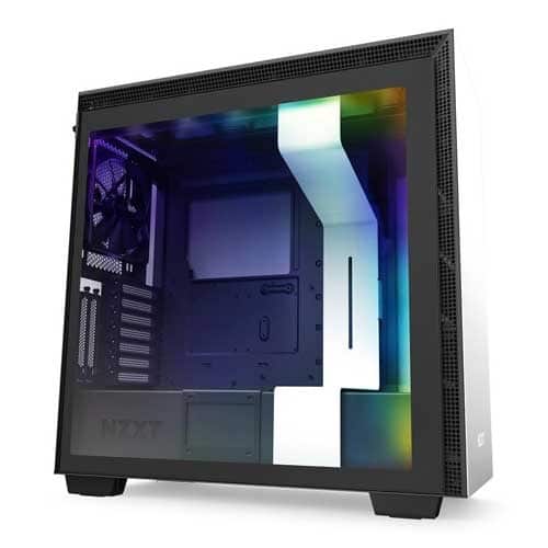 NZXT H710i Tempered Glass ATX Mid Tower Case - Matte White/Black