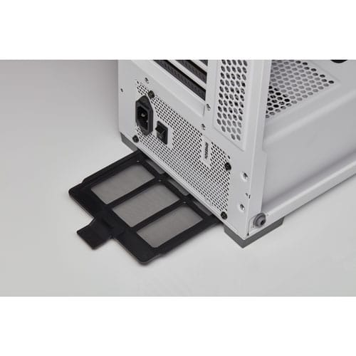 CORSAIR iCUE 220T RGB Airflow White Steel - Plastic - Tempered Glass ATX Mid Tower Smart Case - White | CC-9011174-WW