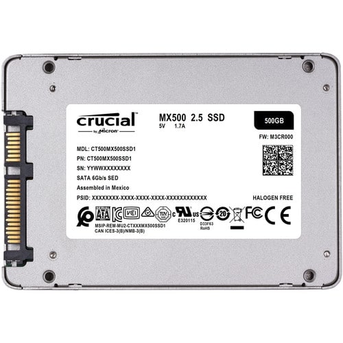 Crucial 500GB MX500 2.5" Internal SSD | CT500MX500SSD1