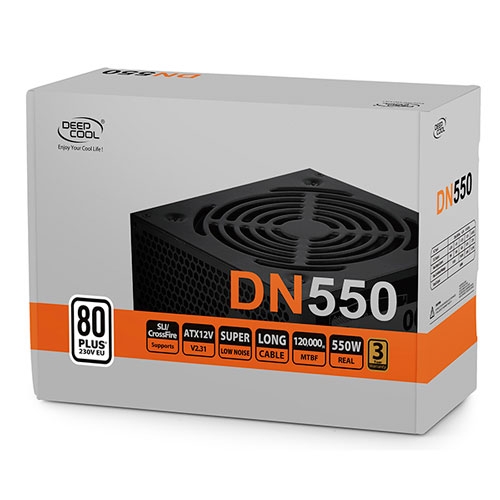DeepCool DN550 550W 80 PLUS 230V EU Certified ATX Power Supply | DP-230EU-DN550