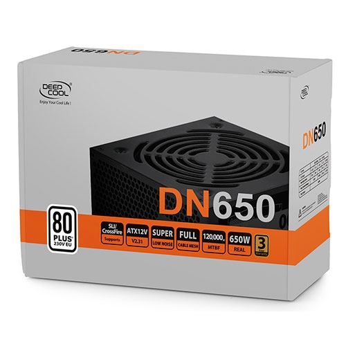 DeepCool DN650 650W 80 PLUS 230V EU Certified Power Supply | DP-230EU-DN650