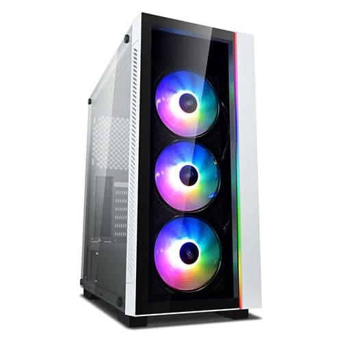 DeepCool Matrexx 55 V3 ADD-RGB WH 3F Mid-Tower Tempered Glass - White