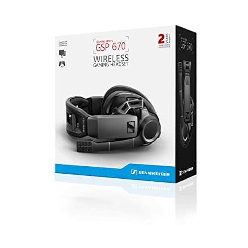 Sennheiser GSP 670 Lag-Free Low-Latency and Bluetooth connection with 7.1 Surround Sound Premium Wireless Gaming Headset - Black