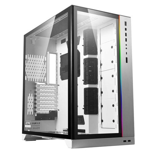 Lian Li O11 Dynamic XL ROG Tempered Glass ATX Full Tower Gaming Computer Case - White